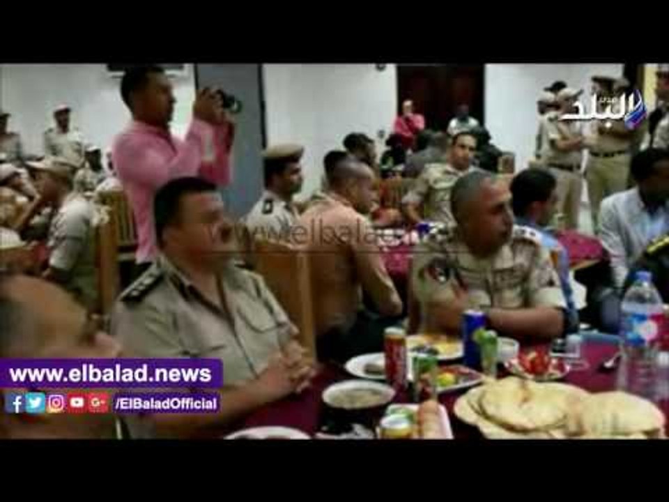 صدى البلد | إفطار جماعى للجيش والشرطة فى إحتفال أسوان بنصر أكتوبر