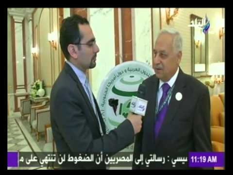 لقاء مع السفير جواد فاضل الامين العام المساعد لجامعة الدول العربية