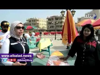 صدى البلد | «البرلس» تتحول إلى لوحة جمالية بأنامل 40 فنانًا تشكيليًا.