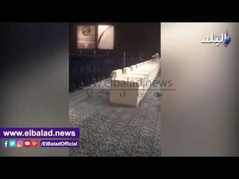 صدى البلد | ننشر آخر تجهيزات قاعة احتفالية مرور 150 عاما على البرلمان.