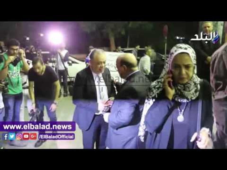 صدى البلد | جمال الشاعر والصريطي ونور فرحات يقدمون العزاء في وفاة فاروق شوشة