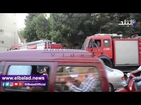 صدى البلد | أثار حريق عقار الأزبيكة فى وسط البلد