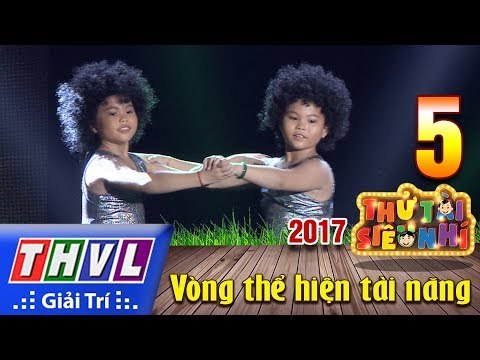 THVL | Thử tài siêu nhí 2017 – Tập 5[9]: Nhảy Disco - Huỳnh Xuân, Huỳnh Mai