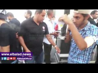 صدى البلد | أمن الزمالك يفتش الجماهير قبل ركوب الأتوبيسات