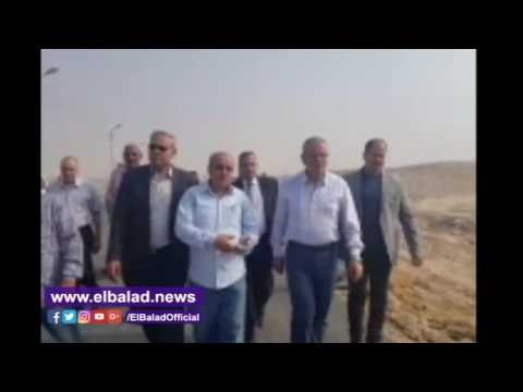 محافظ المنيا يتفقد أعمال ترميم وإصلاح الطريق الصحراوي الشرقي بعد تعرضه للسيول