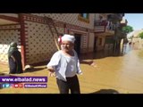 صدى البلد | اهالي قرية الحاجر يستغيثون بالسيسي لإنقاذهم من إضرار السيول
