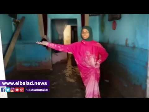 صدى البلد | راس غارب .. اسرة تروي ما طال منزلهم من خراب