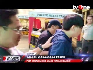 Parkir Sembarangan, Mobil Ini Dirusak Pegawai Toko