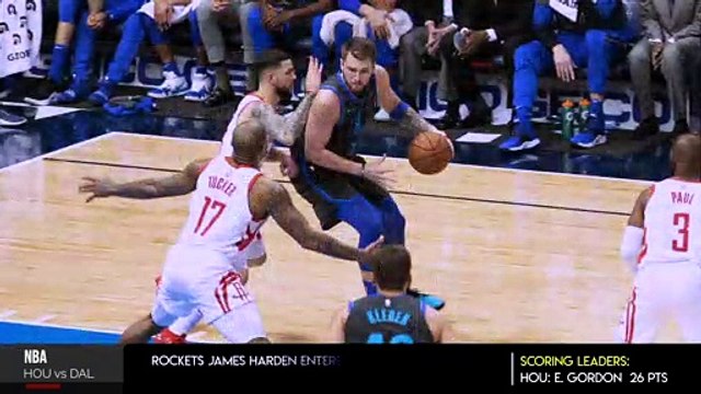 Houston Rockets vs Dallas Mavericks Recap | Eric Gordon 26 Pts, James Harden 20 Pts, Luka Doncic 19 Pts