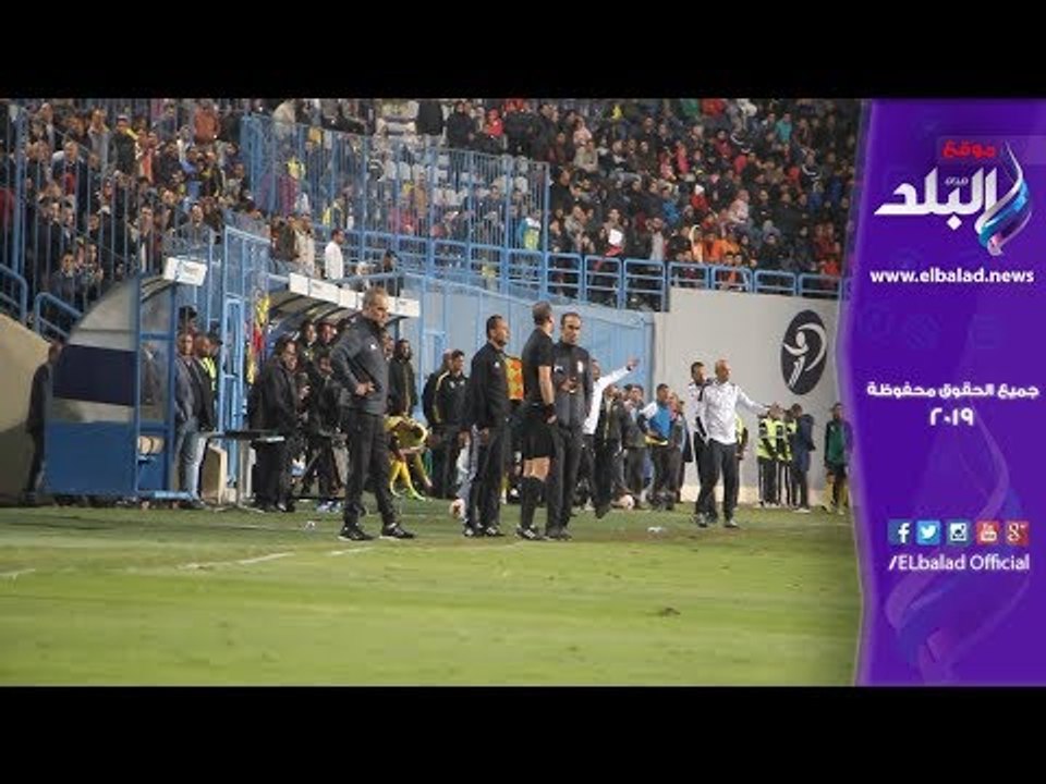 صدى البلد | مشادة كلامية بين دكة الاهلي ووادي دجلة