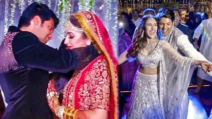 ஹைதராபாத்தில் அமர்க்களமாக நடந்த ஆர்யா, சயீஷா திருமணம்- வீடியோ