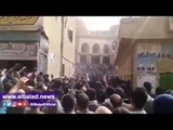 صدى البلد |تشييع جنازة قتيل المنوفية وسط هتافات تتهم الشرطة بالتقصير