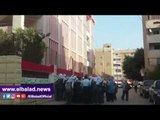 صدى البلد |لحظة هروب طالبات مدرسة كيمان فارس بالفيوم عقب حادث التسرب