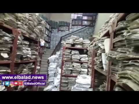 صدى البلد |اندلاع حريق بدار محفوظات الشهر العقاري