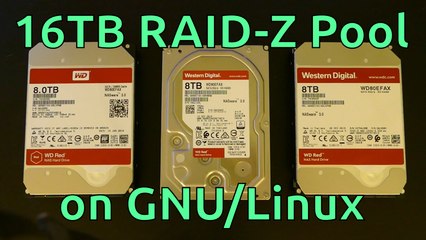 8TB WD Red Unboxings + ZFS Storage Pool on Linux