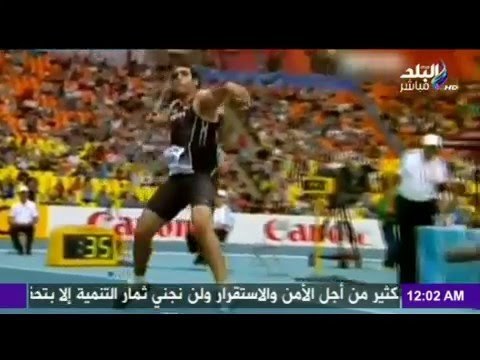 صدى البلد | شاهد اعتداء رئيس الاتحاد المصري لالعاب القوي علي احد الموظفين