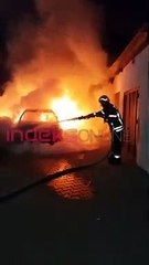 Digjen dy vetura në Prishtinë