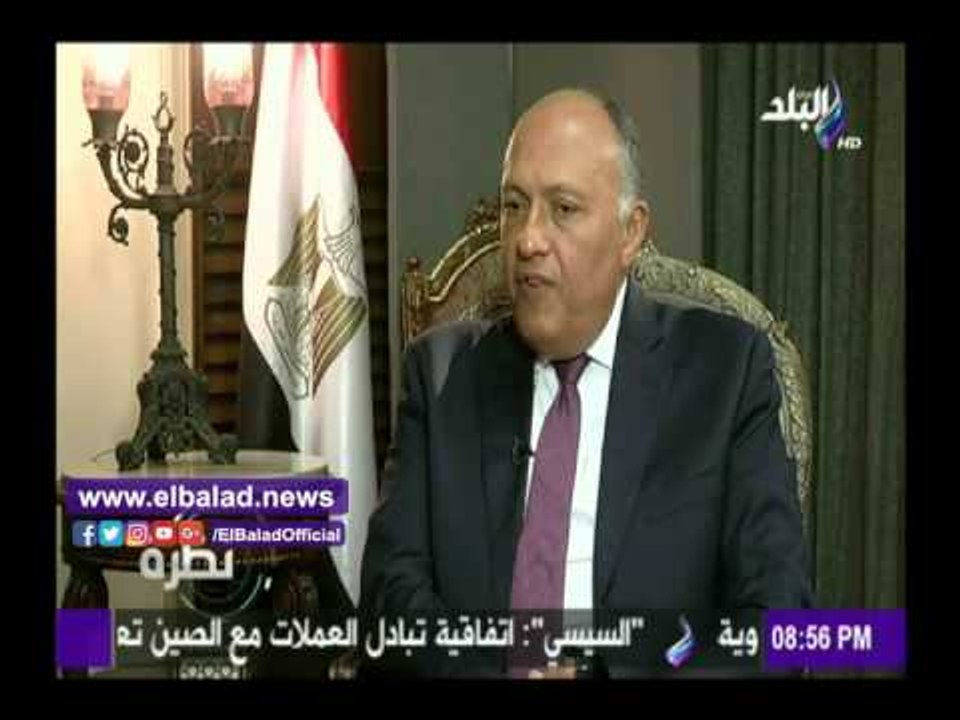 صدى البلد | شكري: تيران وصنافير ليس لهم علاقة بوقف شحنات البترول السعودي