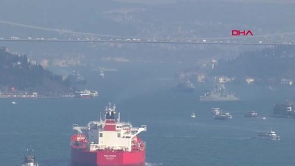 İstanbul-'mavi Vatan Tatbikatı'ndan Dönen Gemiler Boğazdan Geçiyor