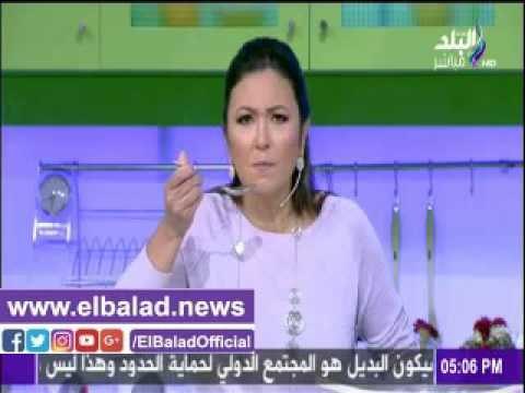 صدى البلد |دينا رامز تتناول شوربة عدس على الهواء