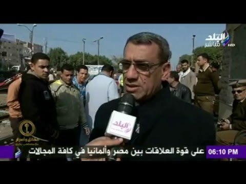 شاهد التفاصيل الكاملة لحادث انقلاب قطار بني سويف