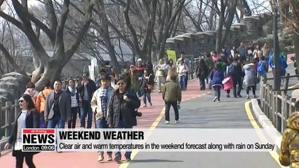 Download Video: Fine dust dissipates on Saturday, accompanied by mild temperatures