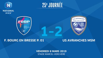 J25 : Bourg-Peronnas 01 - US Avranches MSM (1-2), le résumé