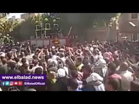 صدى البلد |محافظ بنى سويف يتقدم جنازة شهيد القوات المسلحة بسمسطا