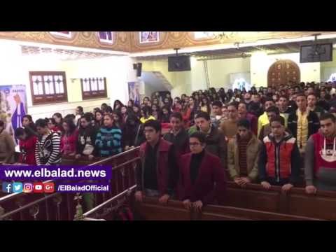 صدى البلد | مطران بورسعيد يقف دقيقة على أرواح شهداء الكاتدرائية