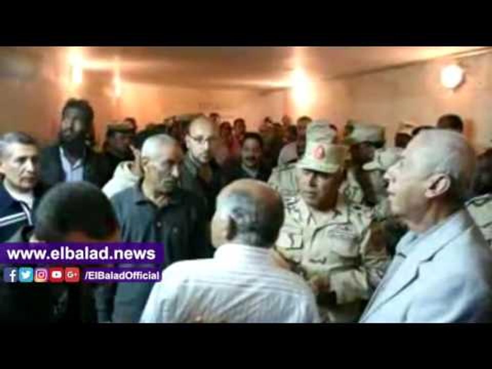 صدى البلد |رئيس الهيئة الهندسية للقوات المسلحة يتفقد أعمال التطوير بمحطة سكك حديد أسوان