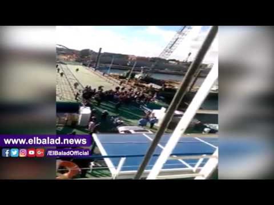 صدى البلد | اول لقطات لعبور "مميش" كوبرى الرسوة بورسعيد