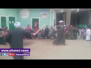 صدى البلد |لاعبو العصا والتحطيب يتألقون فى مولد"الشيخ حمد" بنجع حمادى
