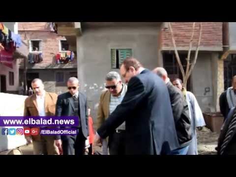 صدى البلد |محافظ بني سويف يتفقد منطقة محي الدين وباكيات تحيا مصر