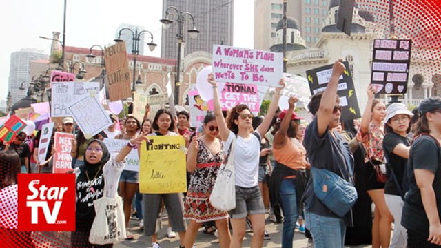 Women take to the streets for gender equality, better wages