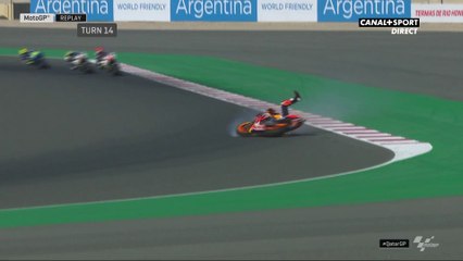 Chute de Marc Marquez durant les essais libres 3