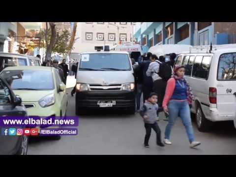 صدى البلد |لحظة خروج الجثامين من مشرحة زينهم