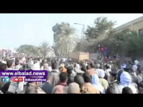 صدى البلد |محافظ المنيا يشارك في تشييع جثمان شهيد سيناء بالعدوة