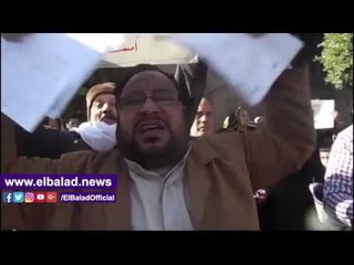 صدى البلد | مستأجرو محلات بالدقهلية يتظاهرون ضد فرار الإخلاء