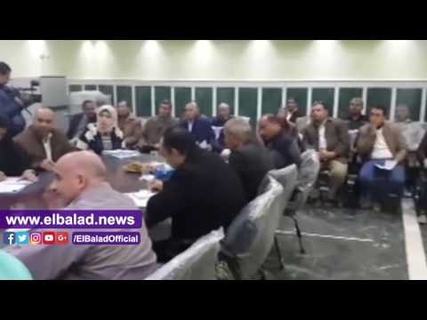 صدى البلد | محافظ المنيا يبحث الموقف التنفيذي لمشروعات الصرف بملوي