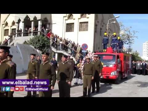 صدى البلد |تشييع جنازة نقيب الشرطة شهيد الإرهاب بمسقط رأسه في الفيوم