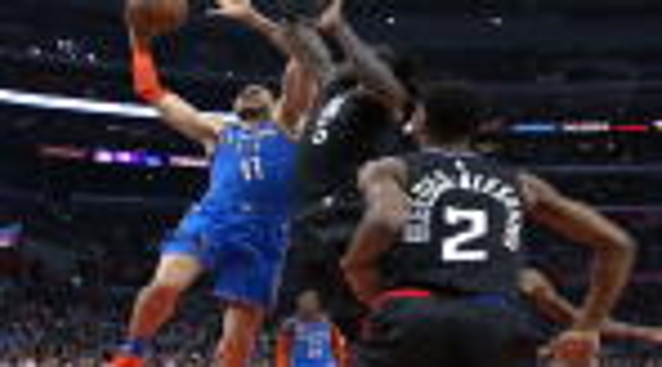 Nader makes powerful poster dunk against Clippers