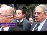 صدى البلد | عمرو موسى ووزراء وشخصيات عامة فى جنازة سيد حجاب