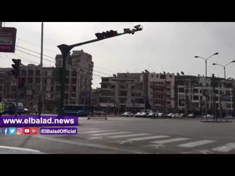 صدى البلد |سيولة مرورية بمحيط الاتحادية فى ذكرى ثورة يناير