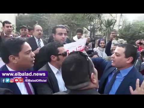 صدى البلد | وقفة احتجاجية للمحامين اعتراضا علي قرارات سامح عاشور