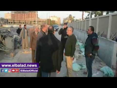 صدى البلد | محافظ المنيا يتفقد طريق شلبي ـ المطار ويوجه بانجاز العمل بنقطة التأمين