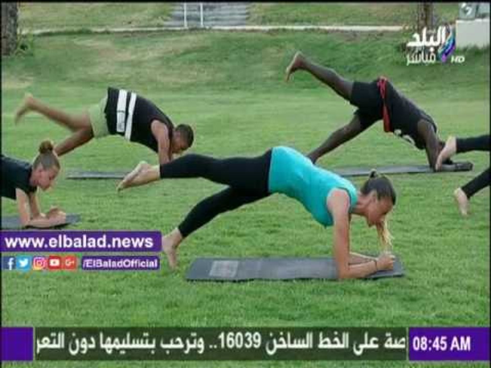 صدى البلد |تمارين رياضية لجسم رياضي متناسق على...
