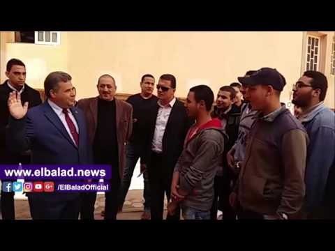 صدى البلد |رئيس جامعة بنها يتابع انتظام الدراسة ويلتقي الطلاب