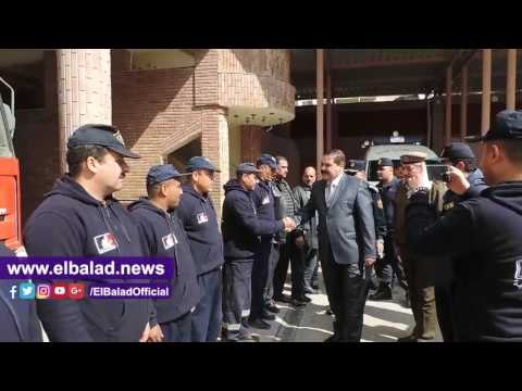 صدى البلد | مدير أمن الدقهلية يتفقد إدارة الحماية المدنية