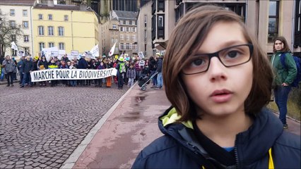 Marche pour la biodiversité à Metz : Victor savoure son succès
