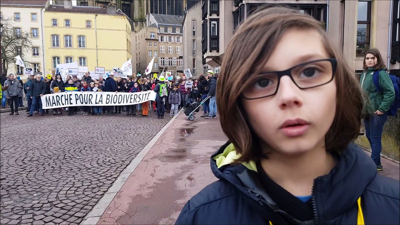 Marche pour la biodiversité à Metz : Victor savoure son succès